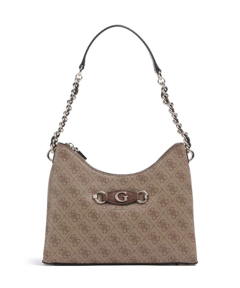 Guess Izzy Bolso de hombro latte logo/brown