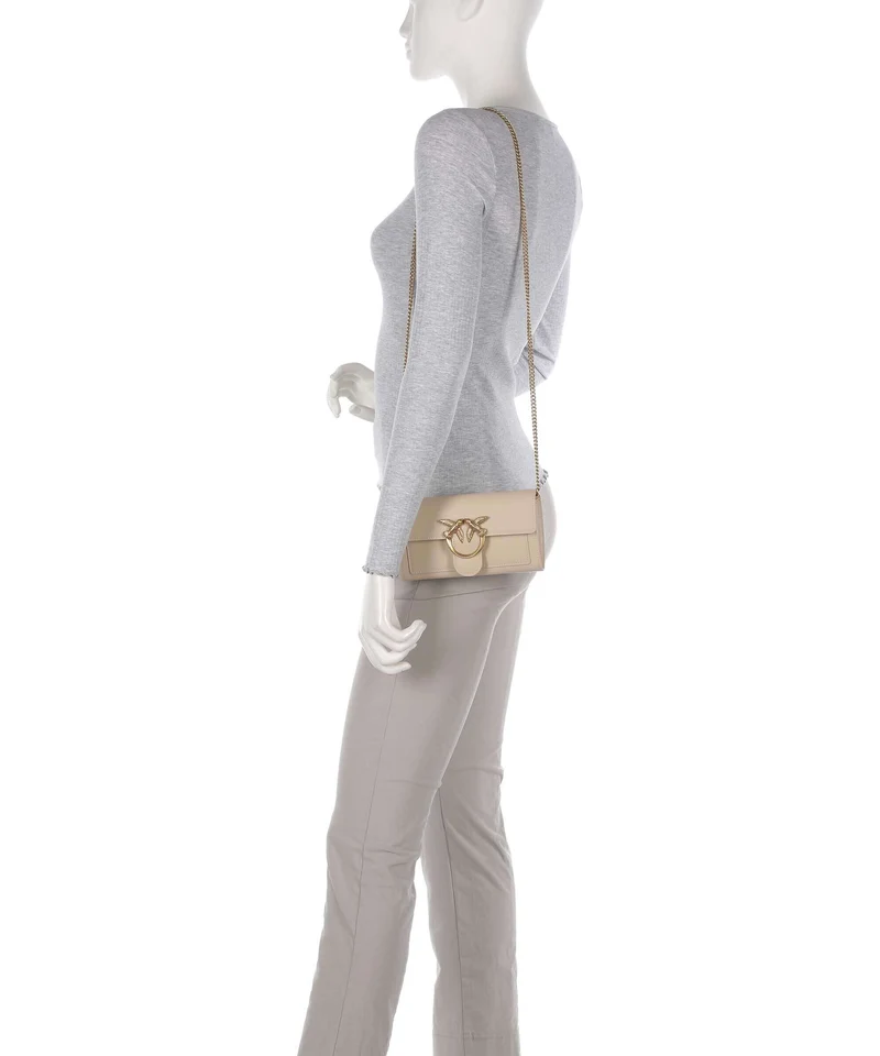 Pinko Love One Monedero beige/grigio fumo/antique gold