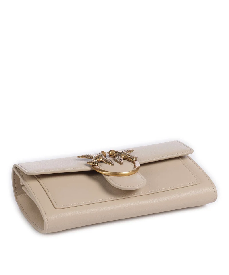 Pinko Love One Monedero beige/grigio fumo/antique gold