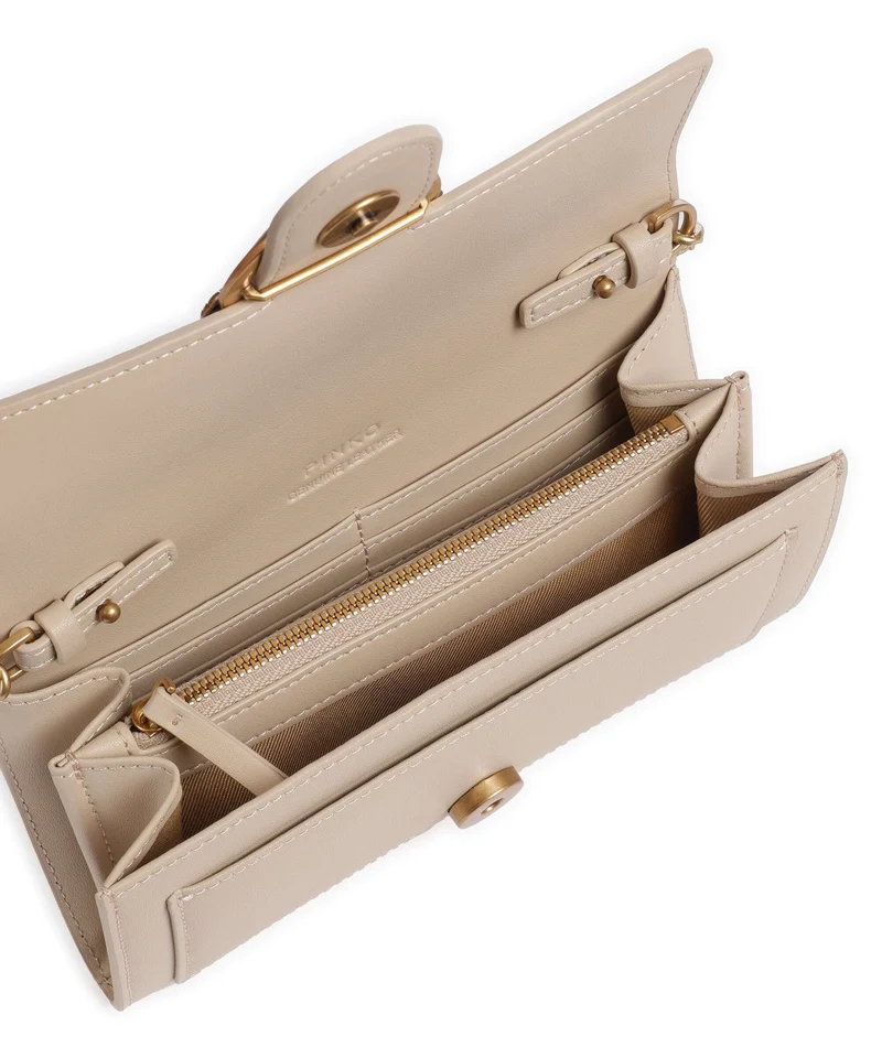 Pinko Love One Monedero beige/grigio fumo/antique gold