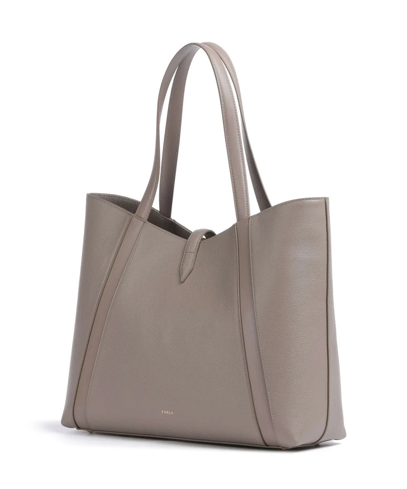 Furla Goccia L Bolsa shopping stucco gray/mauve