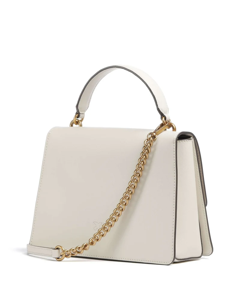 Pinko Love One Classic Bolso de mano bianco seta/antique gold