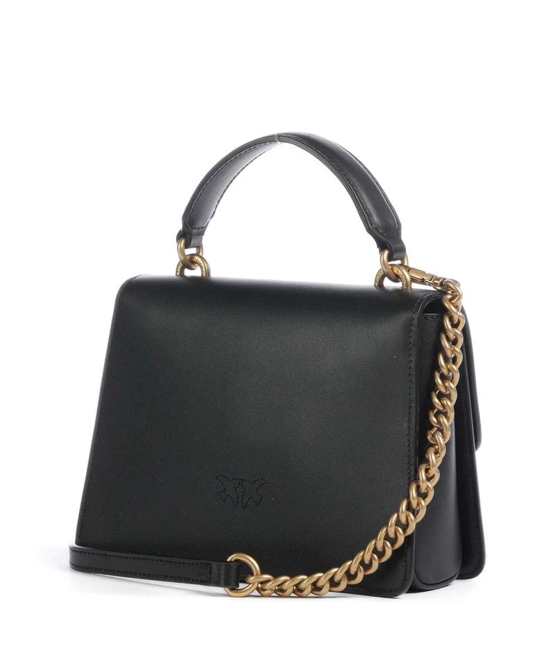 Pinko Love One Mini Bolso de mano nero/antique gold