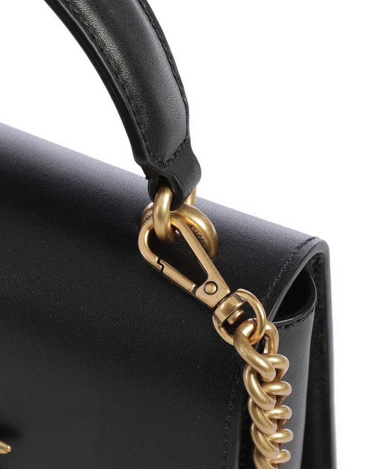 Pinko Love One Mini Bolso de mano nero/antique gold