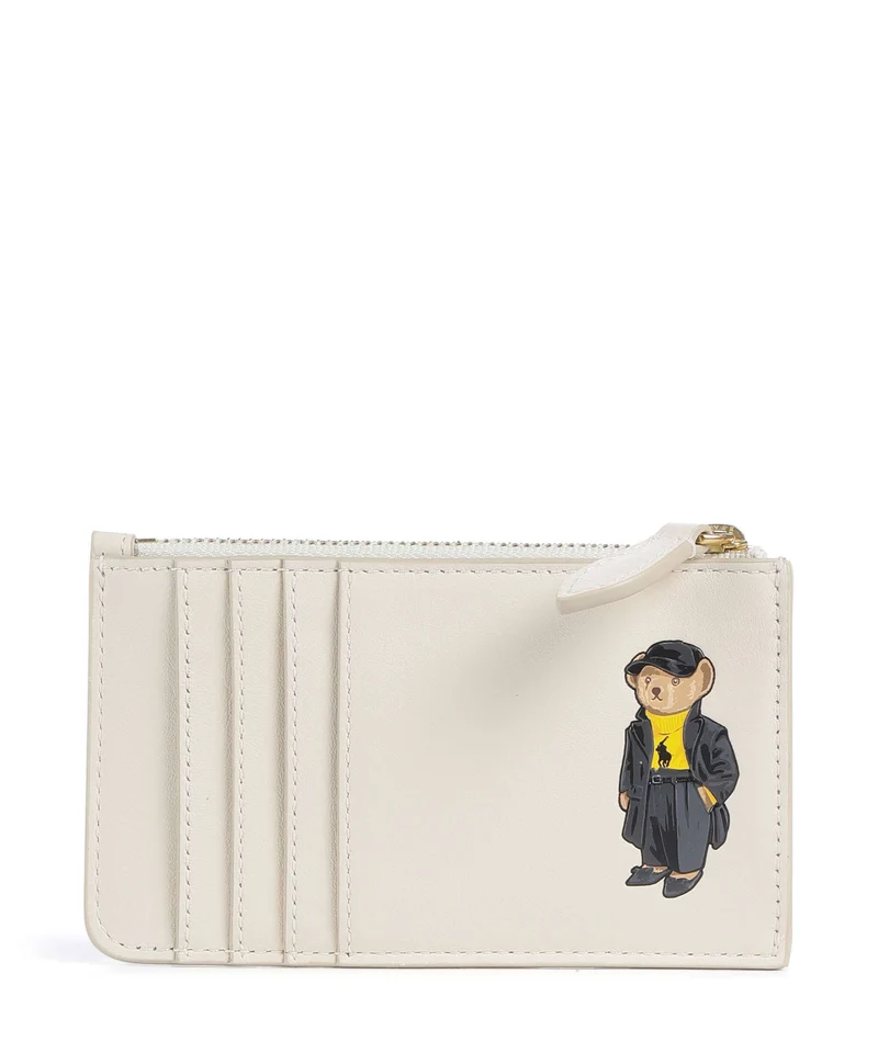 Polo Ralph Lauren Bear Holiday Tarjetero ivory