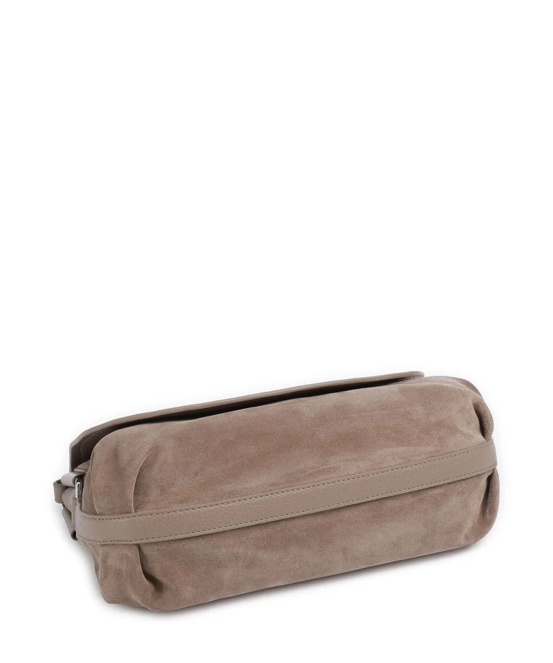 Coccinelle Rebekka Suede Bolso de hombro warm taupe