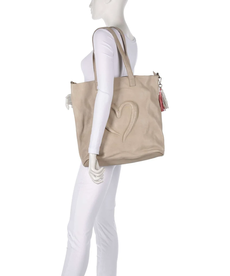 Taschendieb Wien Herzweg 1 Bolsa shopping beige sand