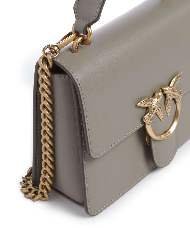 Pinko Love One Mini Bolso de mano noce/antique gold
