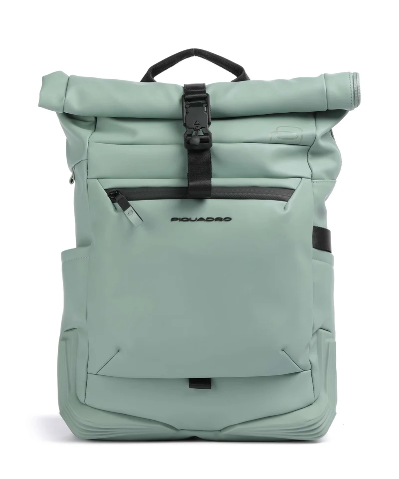 Piquadro Corner 2.0 Mochila roll-top green