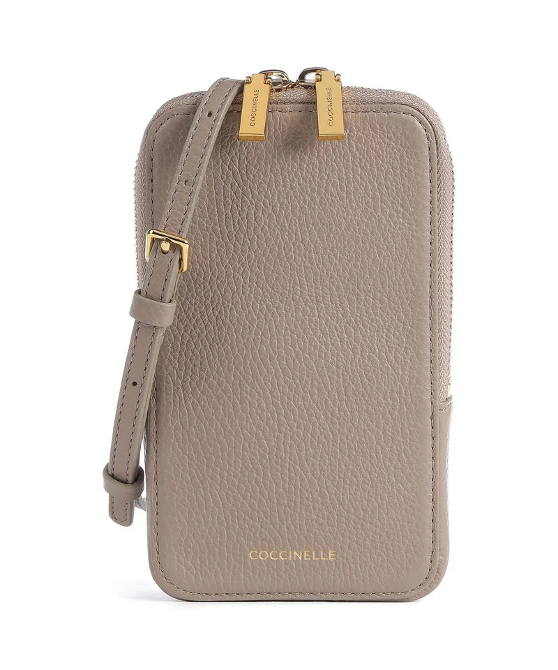 Coccinelle Flor Bolsa para móvil warm taupe