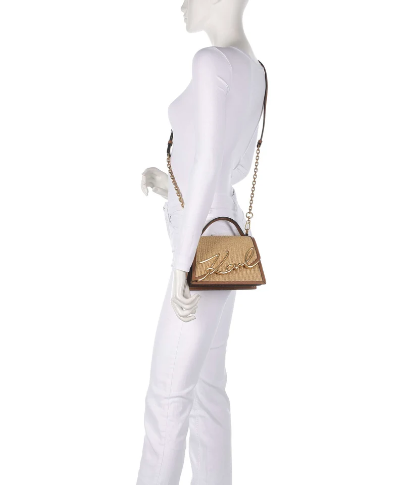 Karl Lagerfeld K/Signature 2.0 Bandolera natural/tan