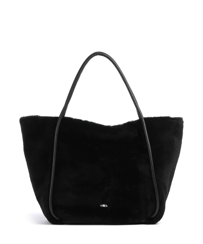 Abro Shearling Willow Bolsa shopping black/nickel