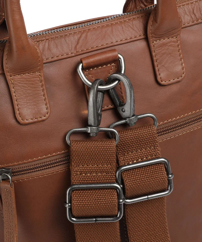The Chesterfield Brand Wax Pull Up Cow Luisa Bolso mochila cognac