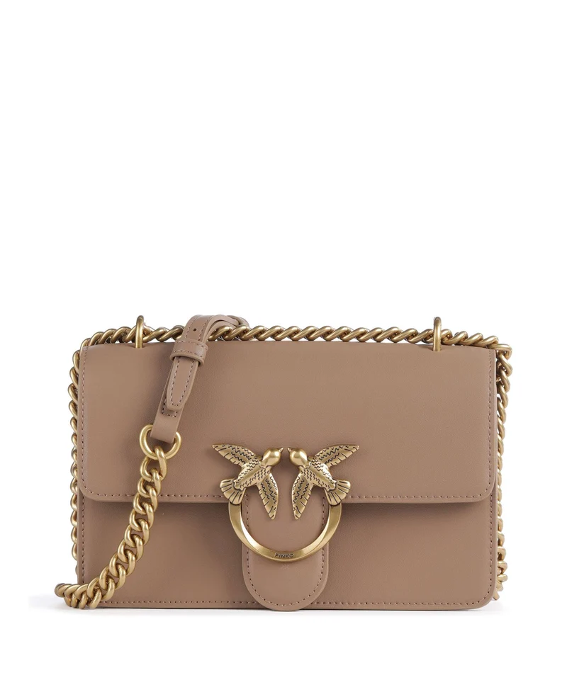Pinko Love One Mini Bolso de hombro biscotto zenzero