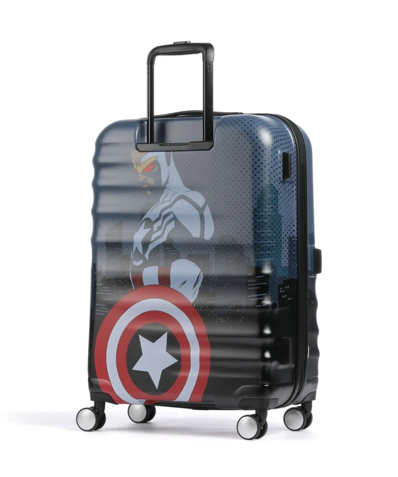 American Tourister Wavebreaker Disney Maleta con 4 ruedas captain america city