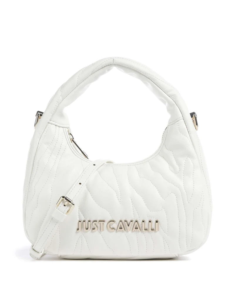 Just Cavalli Quilted Zebra Bolso de mano white