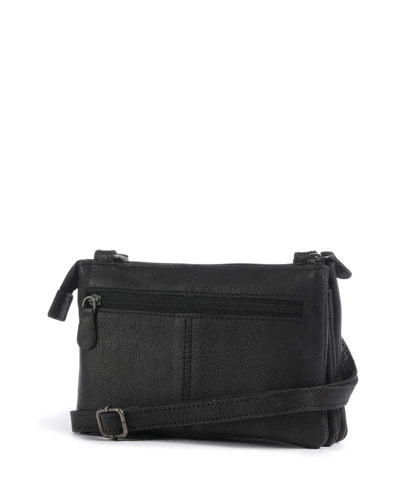 The Chesterfield Brand Washed Waxed Cow Osaka Bandolera black