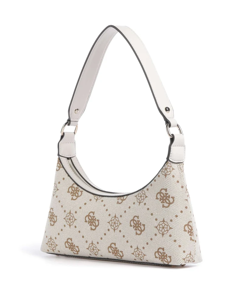 Guess Neda 4G Peony Logo Bolso de hombro offwhite logo