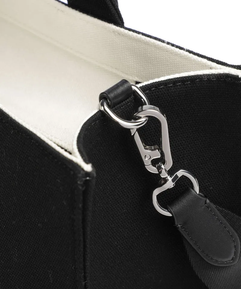 Karl Lagerfeld K/Rue St Guillaume Medium Bolso de mano cannoli cream/black