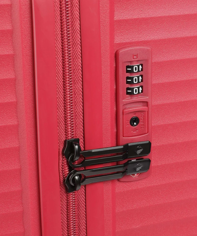 Travelite Air Stripe Juego de maletas (4 ruedas) red