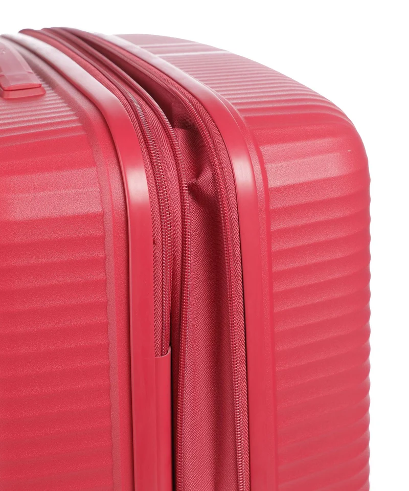 Travelite Air Stripe Juego de maletas (4 ruedas) red