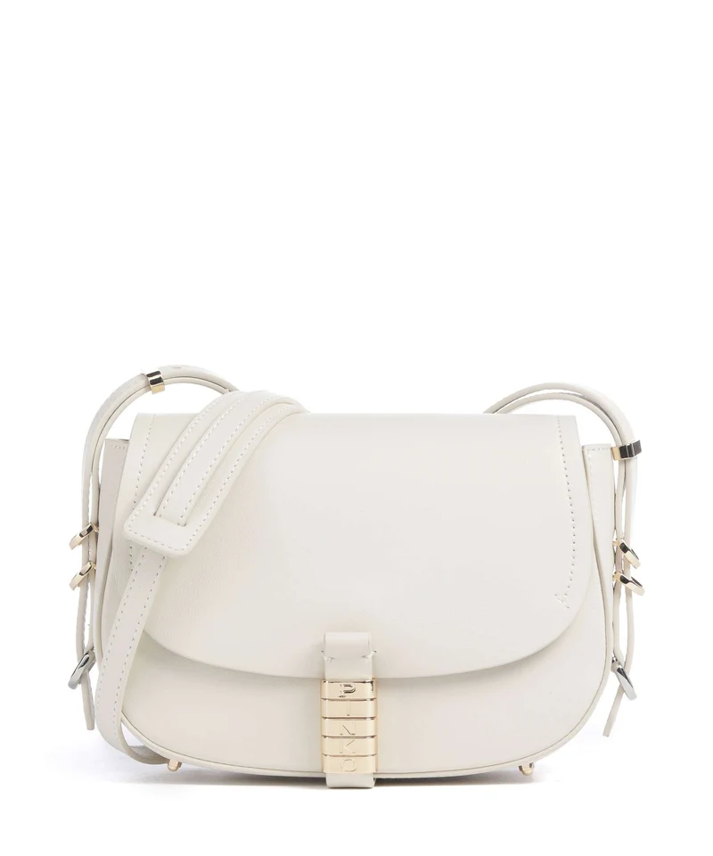 Pinko Saddle Mini Bandolera bianco seta/gold/nike