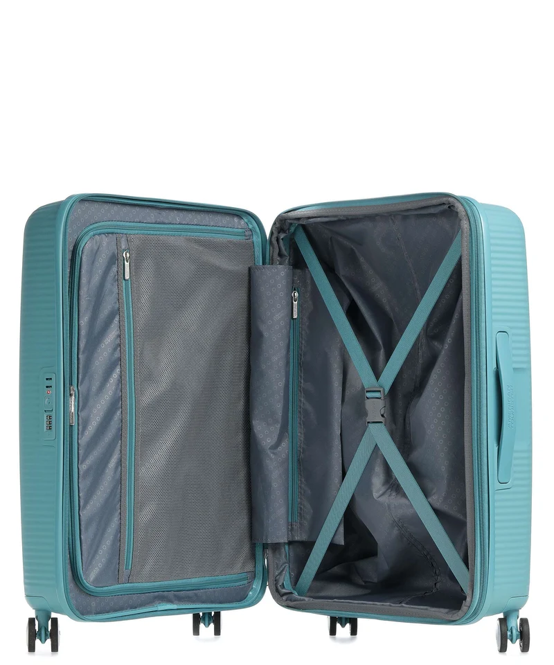 American Tourister Soundbox Maleta con 4 ruedas turquoise tonic