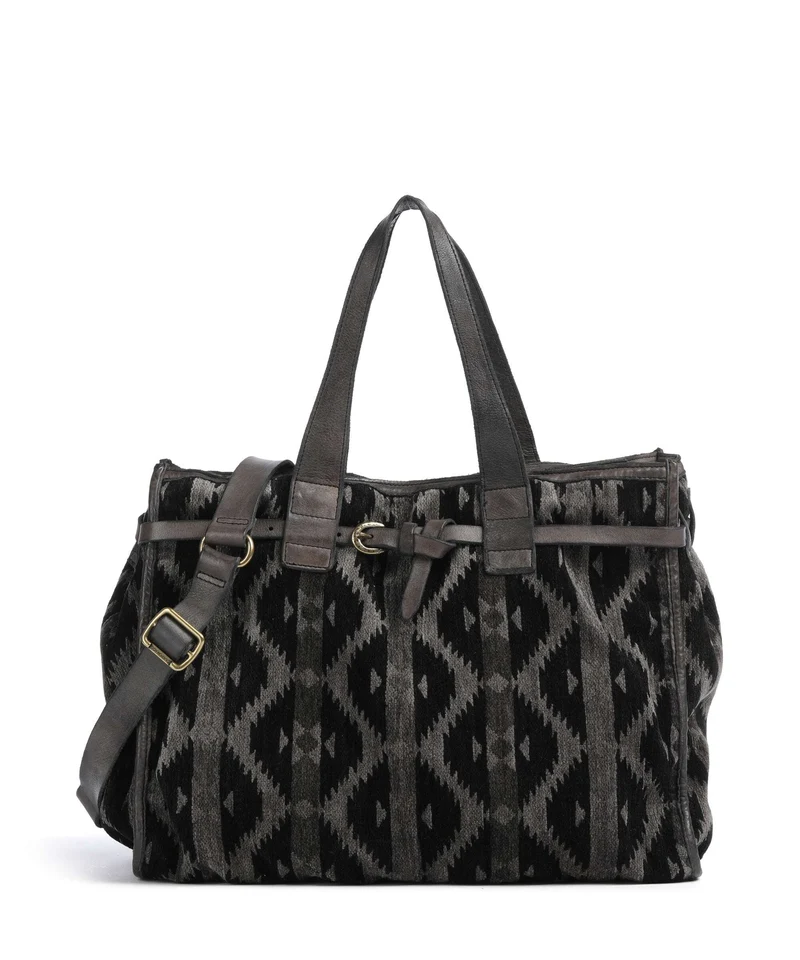 Campomaggi Bolso de mano grigio/panna