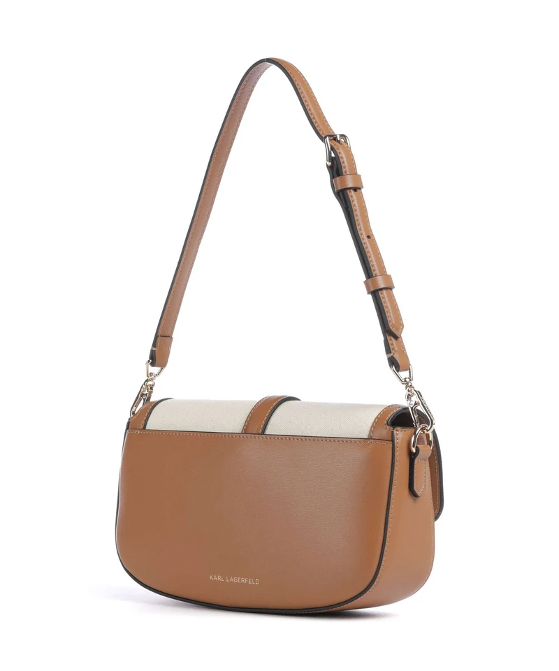 Karl Lagerfeld K/Autograph Bolso de hombro canvas caramel