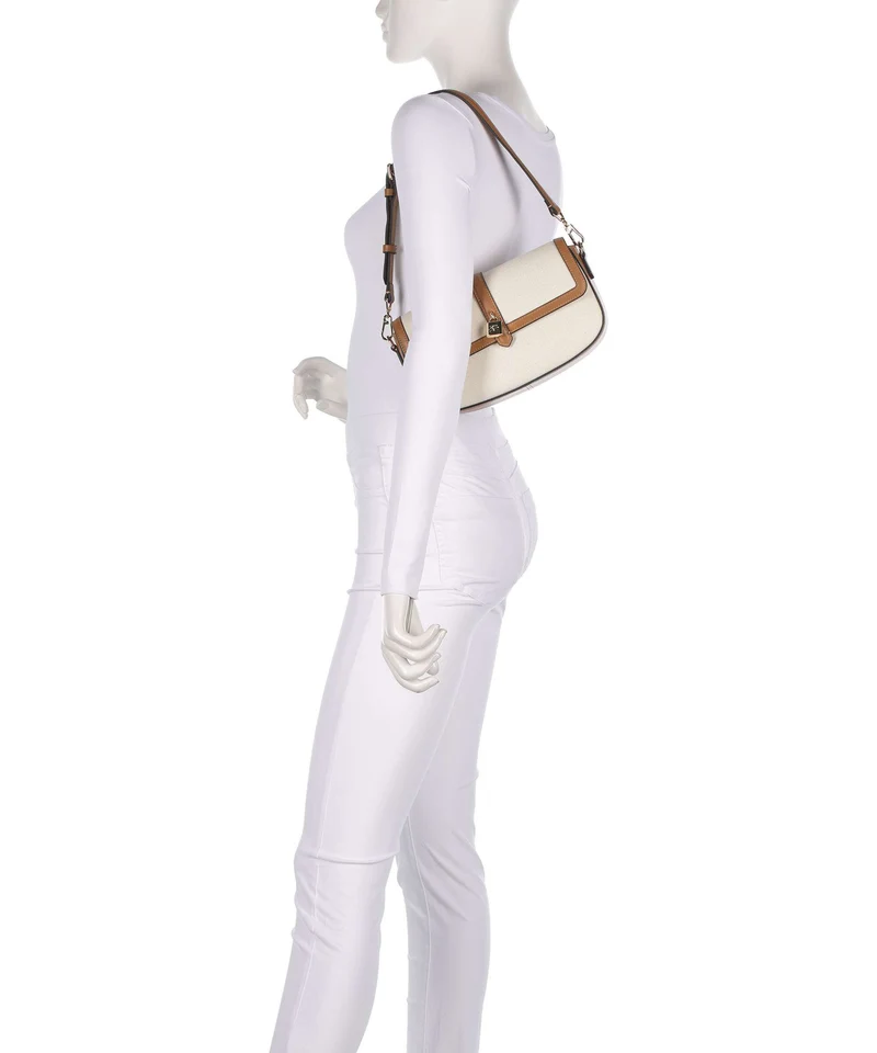 Karl Lagerfeld K/Autograph Bolso de hombro canvas caramel