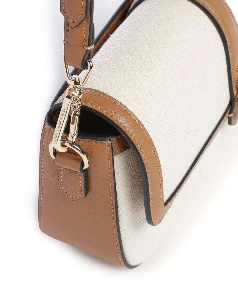 Karl Lagerfeld K/Autograph Bolso de hombro canvas caramel