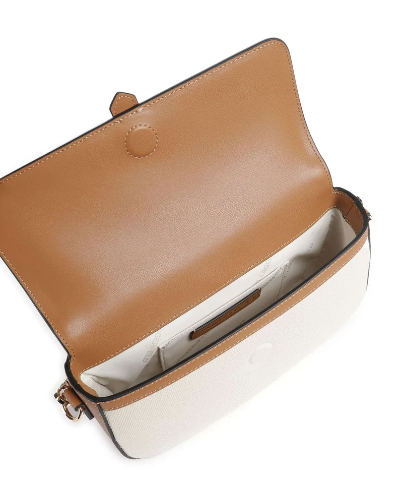 Karl Lagerfeld K/Autograph Bolso de hombro canvas caramel