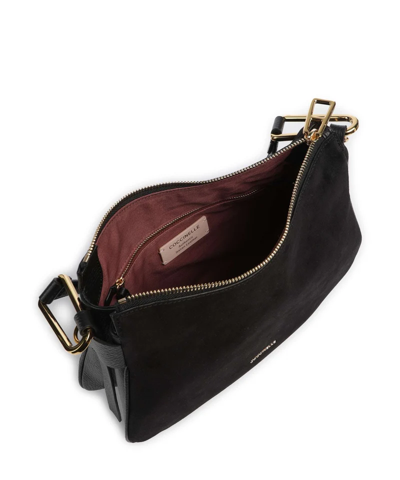Coccinelle Magie Suede Bolso de hobo noir