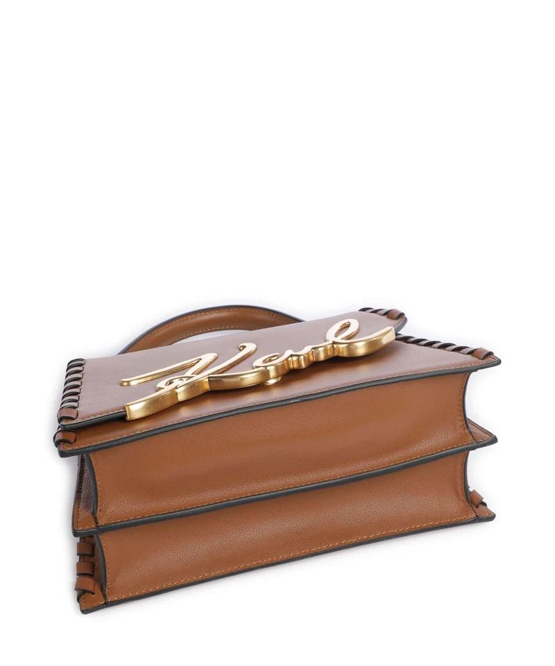 Karl Lagerfeld K/Signature 2.0 Bolso de mano dark tan