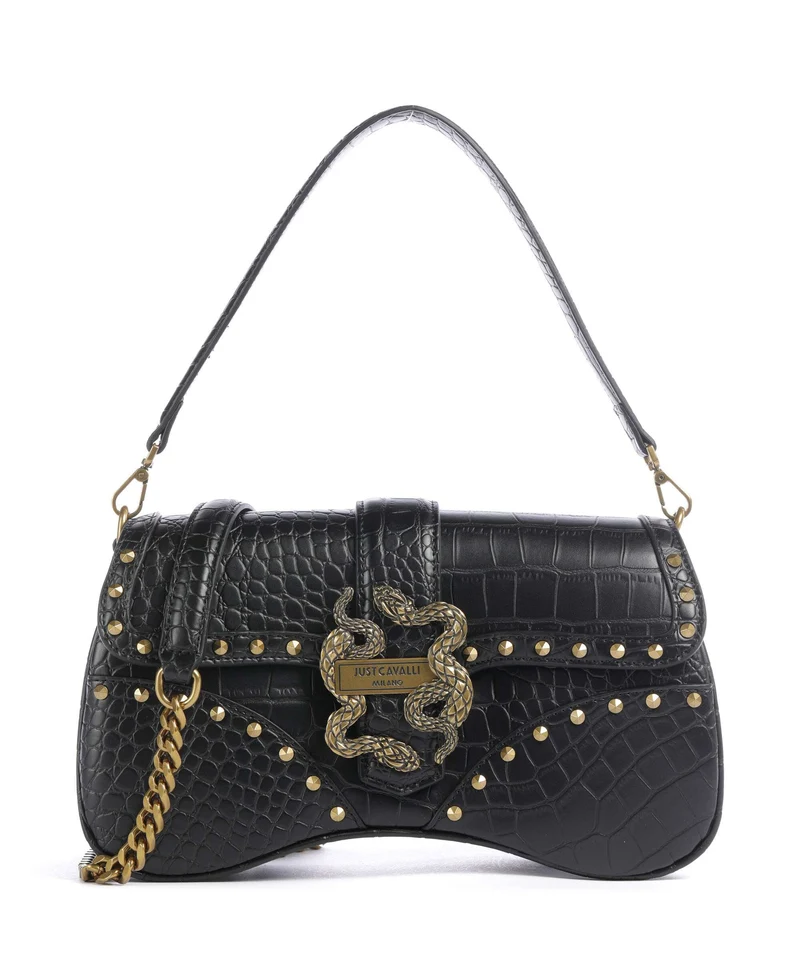 Just Cavalli Iconic Snakes Bolso de hombro black