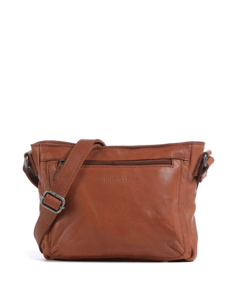 The Chesterfield Brand Washed Waxed Cow Aston Bandolera cognac