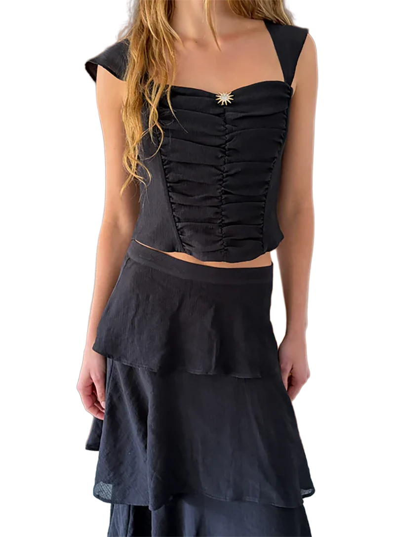 Top Corset Negro