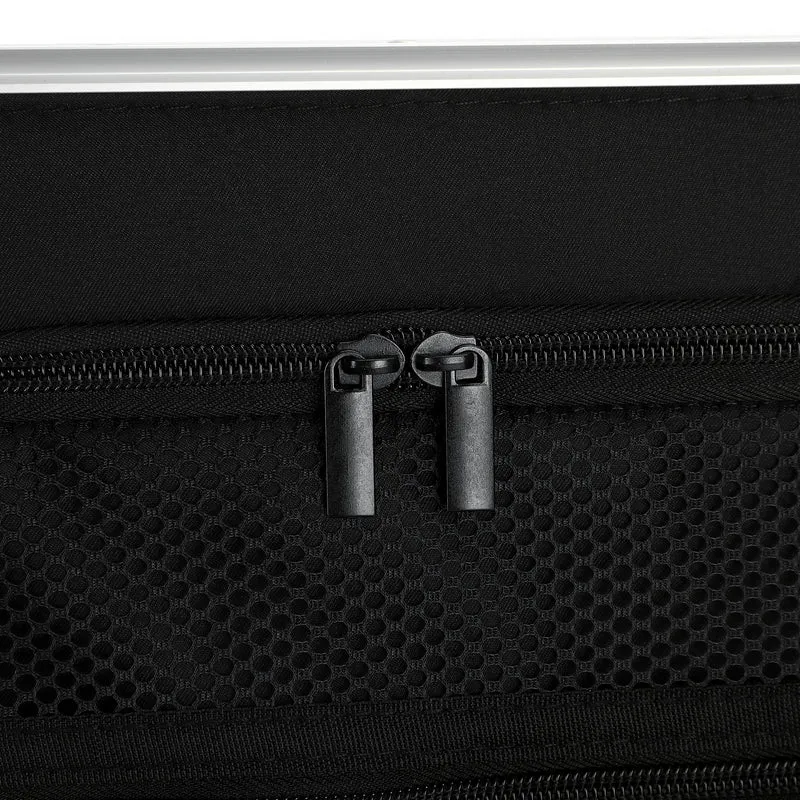 GREENWICH Maleta de cabina Aluminio con asa Piel Vegana NEW YORK 2.0