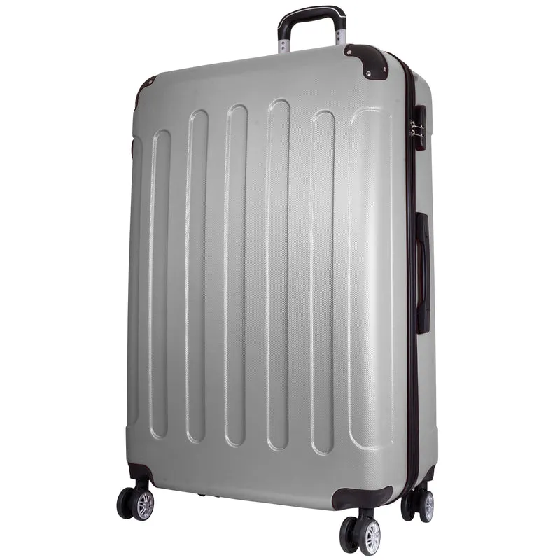 ABS Koffer 'Avalon' silber, Größe L 77cm Reisekoffer Hartschale silber