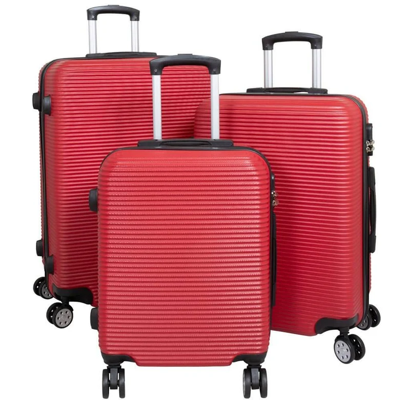ABS Kofferset 3tlg 'Malaga' rot