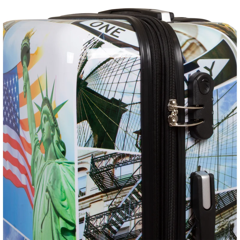 Handgepäck Boarding-Koffer Größe 55cm Hartschale Motivkoffer Liberty