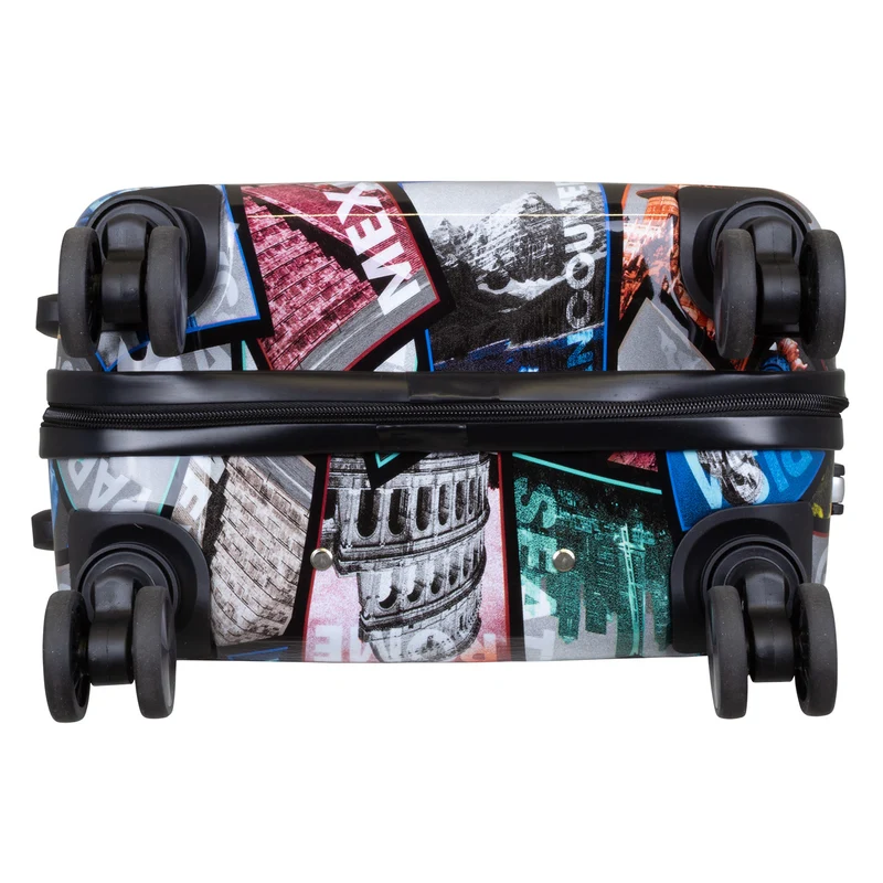 Handgepäck Boarding-Koffer Größe 55cm Hartschale Motivkoffer City