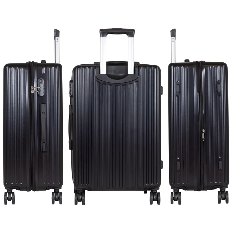 Handgepäck Boarding-Koffer Größe 55cm Hartschale Portofino schwarz