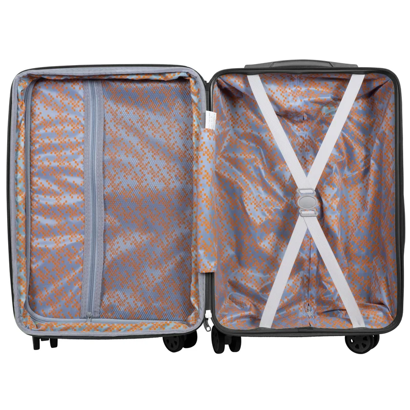 Handgepäck Boarding-Koffer Größe 55cm Hartschale Portofino schwarz