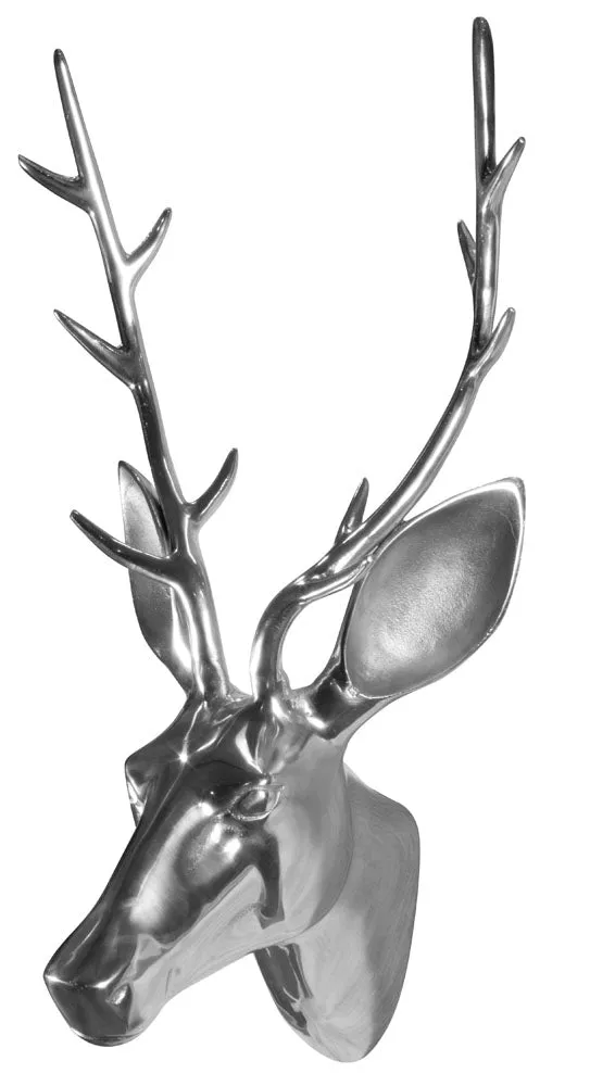 Aluminium Jagdtrophäe Hirsch 65cm