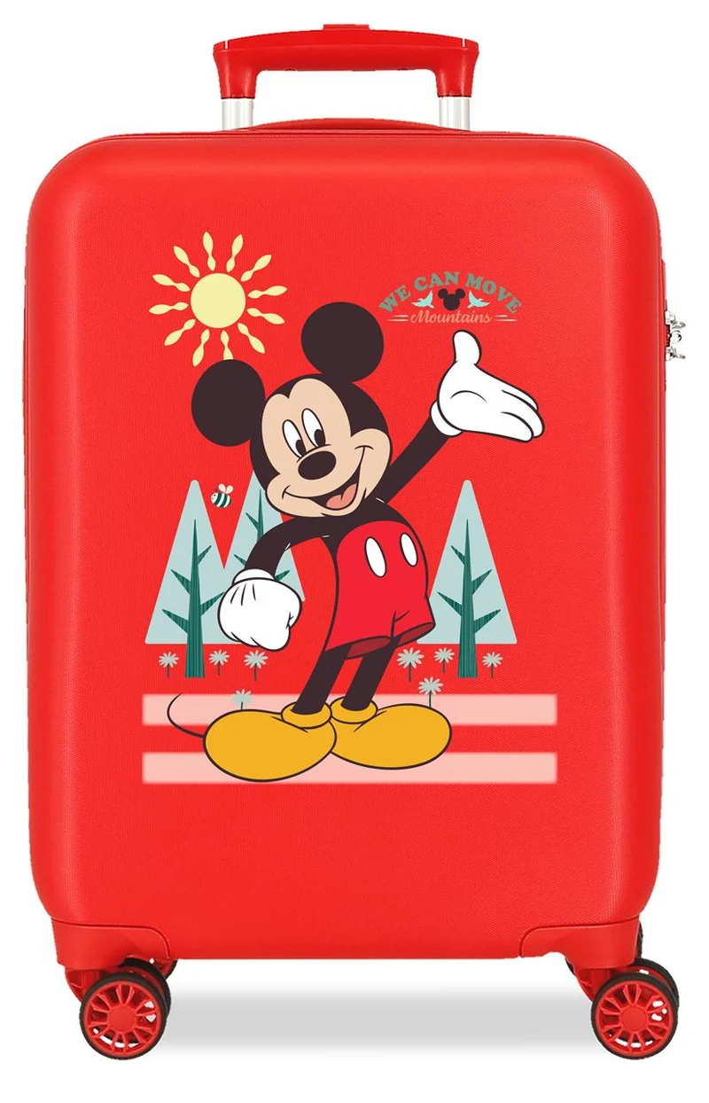 2071346 TROLLEY ABS 50CM. 4R. MICKEY MOUNTAINS ROJO