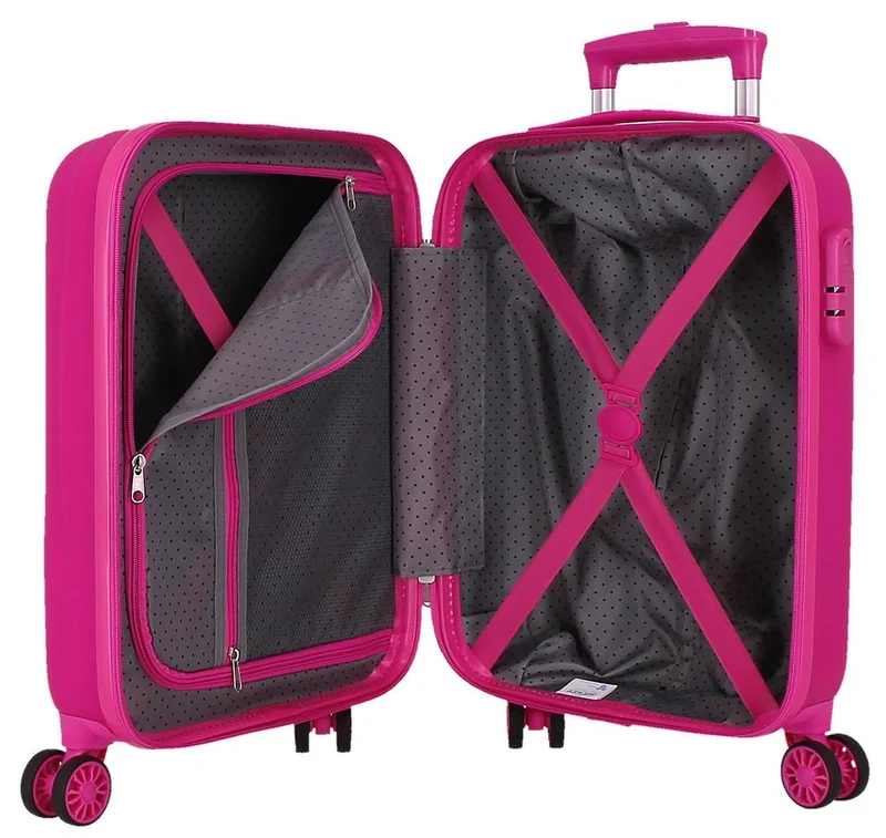 4461327 TROLLEY ABS 50CM. 4R. MARIE PARIS FUCSIA