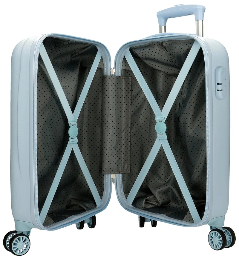 4761322 TROLLEY ABS 50CM. 4R. SIMBA AND FRIENDS AZUL CLARO