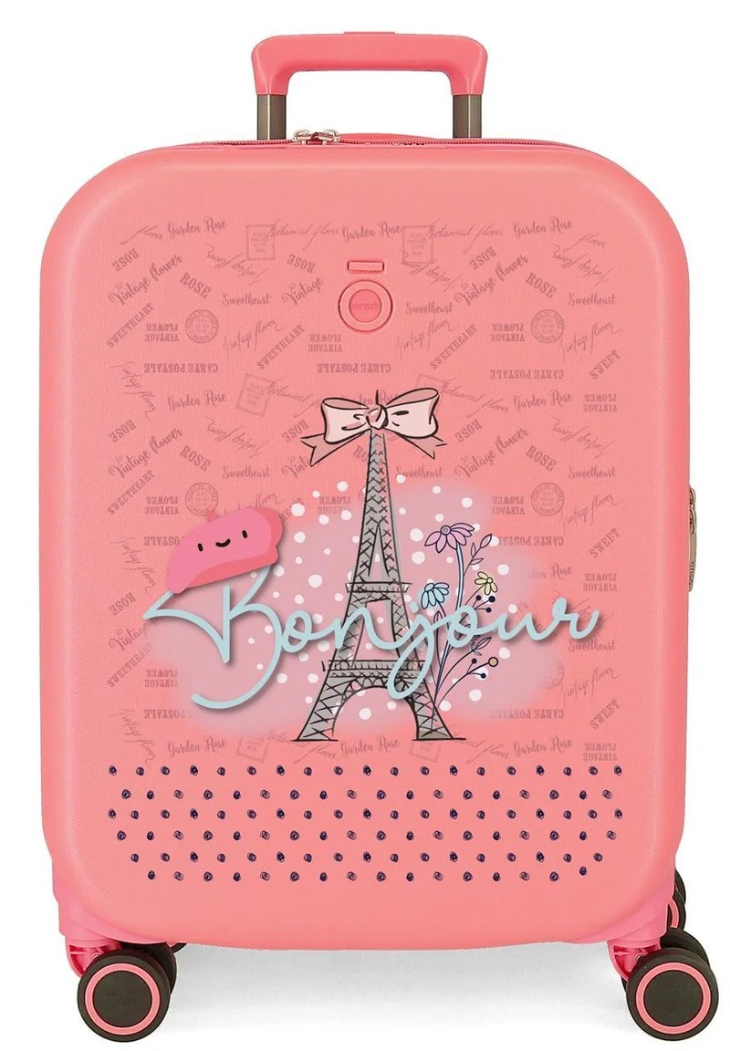 9529122 TROLLEY ABS 55CM. 4R. ENSO BONJOUR CORAL