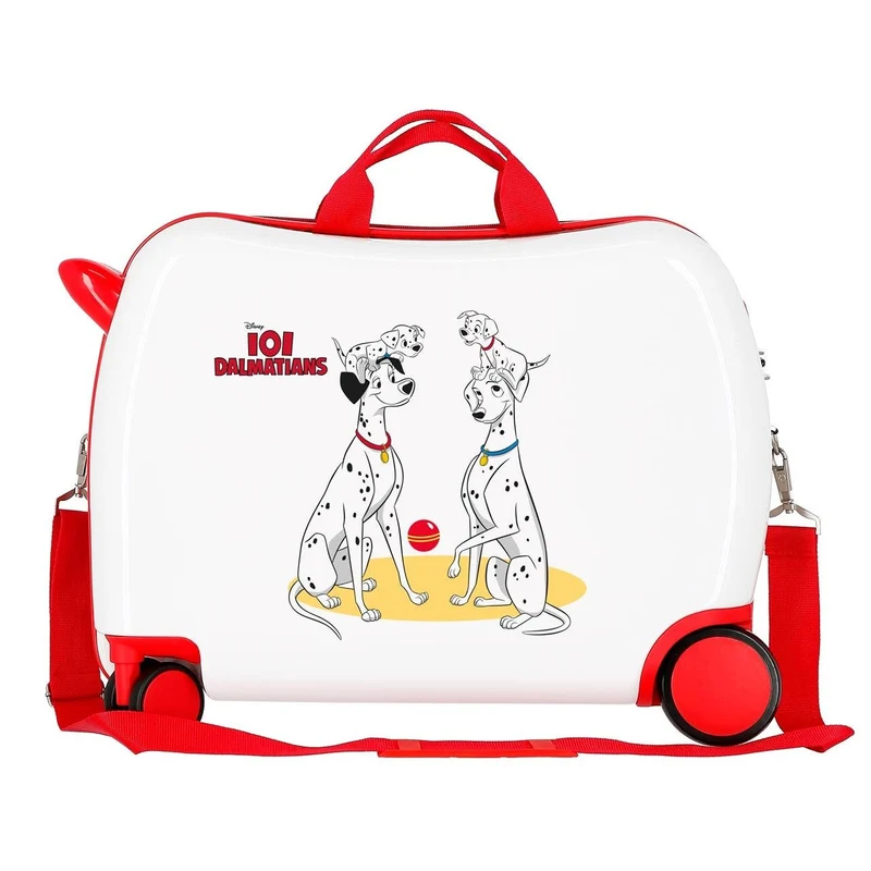 Maleta infantil DISNEY 2 ruedas multidireccionales DALMATIANS FAMILY